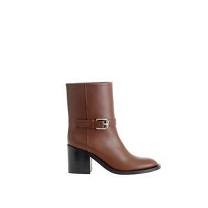 Burberry Brown Leather Ankle Women's Boots